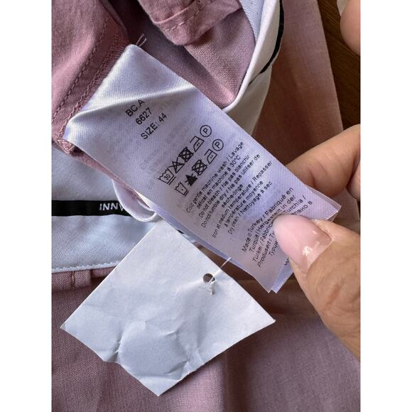 GANNI Drapey Melange Loose Mid Waist Pleat Pants size 44/US L - Picture 5 of 13